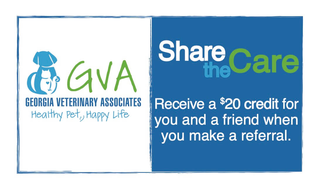 Share the Care Referral Program Georgia Veterinary Associates